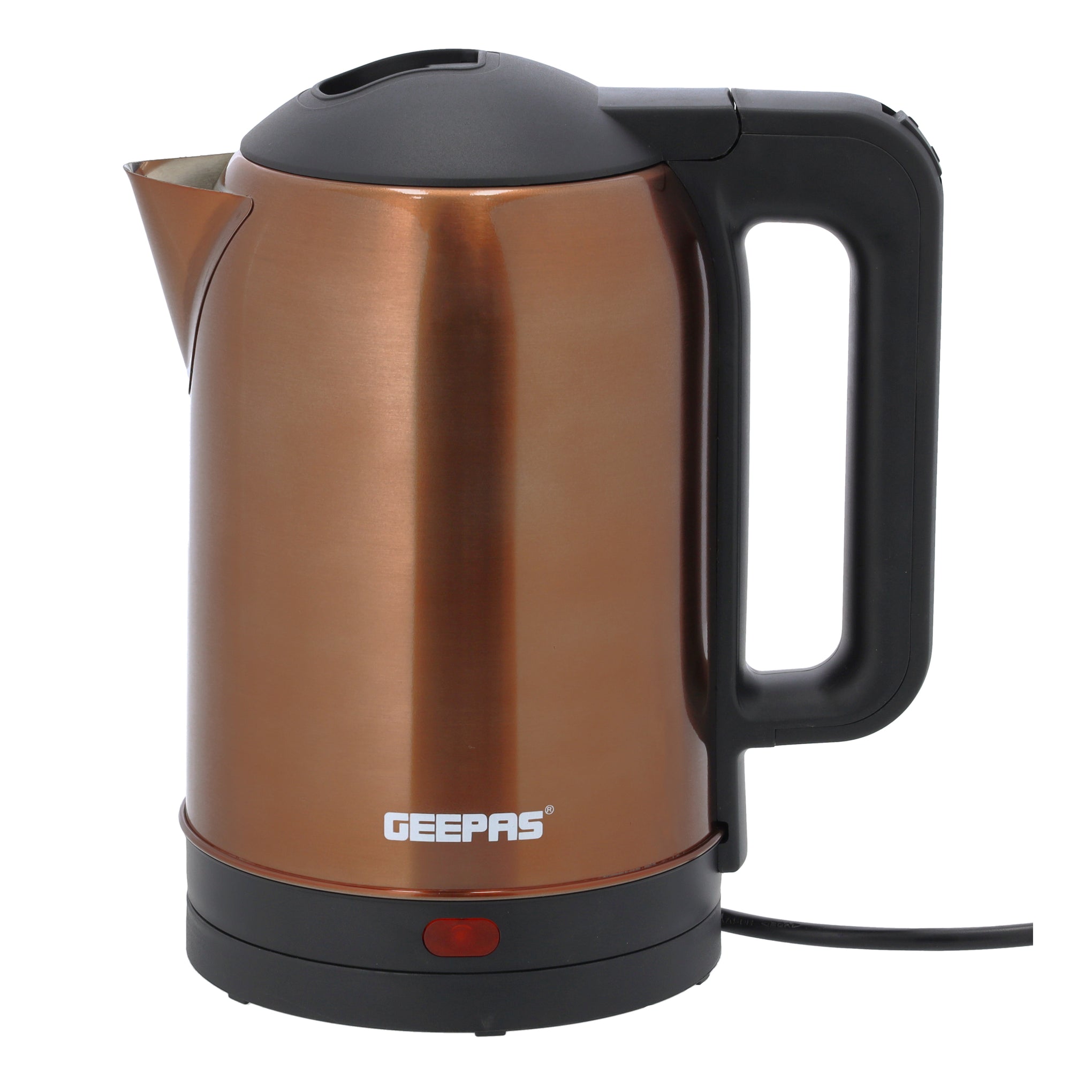 Quick Boil Stainless Steel Water Kettle | Auto Shut-Off | Boil-Dry Protection | Tea-Coffee Maker 1.8 L 1500 W GK38053 Brown