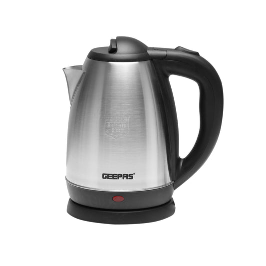 Electric Tea Kettle 1.8 L, Auto Shut Off And Boil Dry Protection, Safety Lock Lid, 360 Degree Rotational Base, Stainless Steel, Ergonomic Handle, Perfect Pour, Large Capacity 1.8 L 1500 W GK5454B Silver/Black