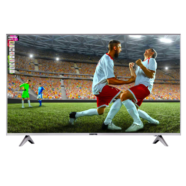 43" Frameless HD Smart LED TV With Remote Control,HDMI & USB Ports, Head Phone Jack, PC Audio In,Wi-Fi, Android 14.0 with E-Share, YouTube, Netflix GLED4328SXHD Black