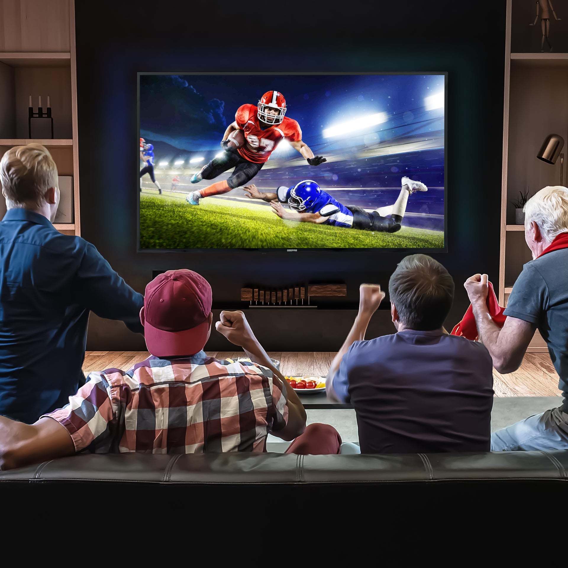 50-Inch Ultra 4K HD Smart Slim LED TV With Remote Control,HDMI and USB Ports, Android 11.0,WI-FI and Eco-Efficiency,GLED5023SXUHD Black