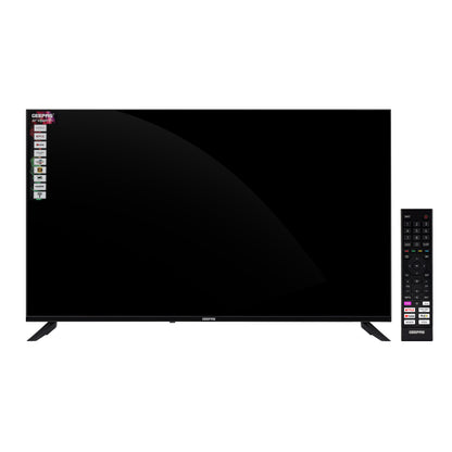 تلفزيون جيباس 50 بوصة 4K الترا اتش دي LED | يعمل بنظام WebOS Hub، وضع AV، تصميم بدون إطار | مع جهاز تحكم عن بعد وحامل حائط، منافذ HDMI وUSB | محتوى مرخص وتطبيقات مثبتة مسبقاً | GLED5040TSUHD