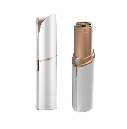 GLS86039 Lady Shaver With Built-in Light, Sharp Blade - Indicator Light USB Rechargeable Painless Facial Body Electric Sensitive Touch Hair Trimmer For Women White/Rose Gold