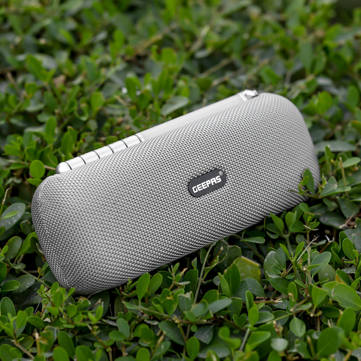 Portable Bluetooth Speaker TWS, FM Radio, Wireless Stereo Rechargeable, Lightweight Grey