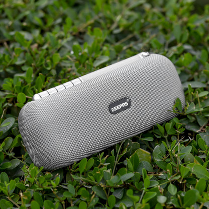 Portable Bluetooth Speaker TWS, FM Radio, Wireless Stereo Rechargeable, Lightweight Grey