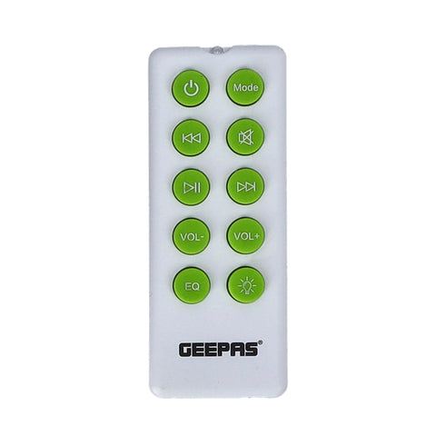 Geepas Portable and Rechargeable Trolley Speaker- GMS11190| 35000W PMPO Party Speaker with Wireless Mic and Remote Control| Bluetooth Connectivity, Recording Functions, Supports AUX, USB, TF, TWS, FM