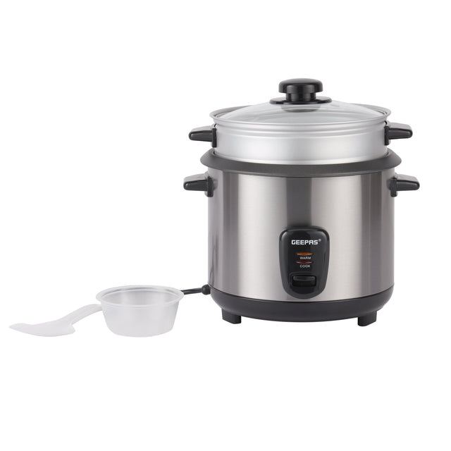 Multi-function Rice Cooker With Removable Non-Stick Inner Pot 1.5 L 500 W GRC35040 Black/Silver