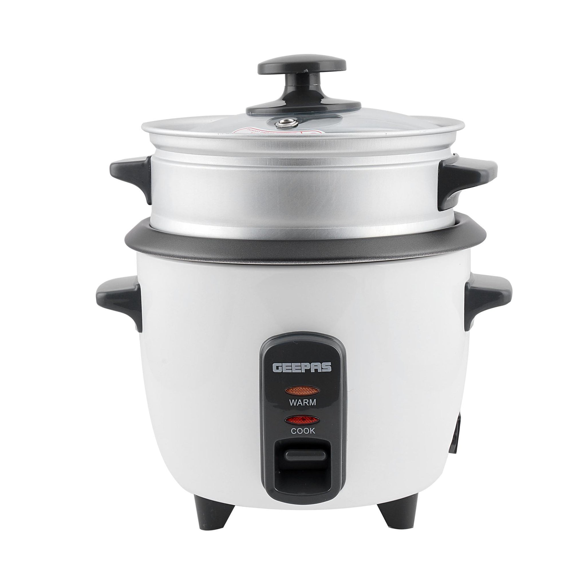 Automatic Rice Cooker 3 in 1 Functions Non-Stick Inner Pot Automatic Shut Off with Overheat Protection 0.6 L 300 W GRC4324N White