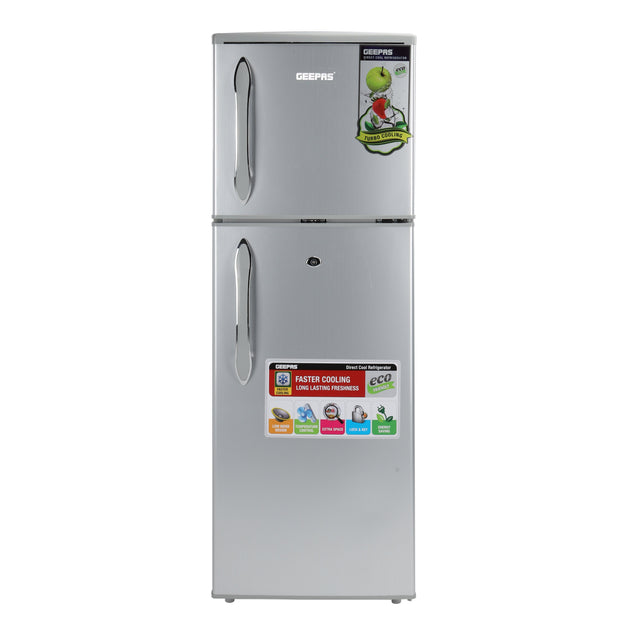 Double Door Direct Cool Refrigerator (132L | 4.7Cu.Ft) GRF1857WPN Crystal Silver