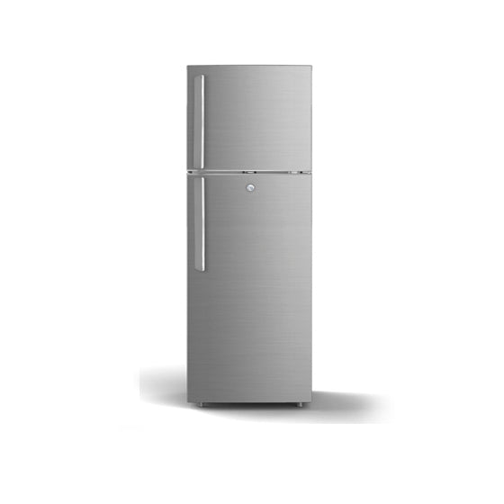 Total No Frost Double Door Refrigerator - 251L Gross Capacity (53L Freezer / 198L Refrigerator) - Stainless Steel Finish - Long Lasting Freshness - Multi Air Flow - Recessed Handle - Glass Shelves - High-Quality Tempered Glass Shelves GRF3309SSXN Silver
