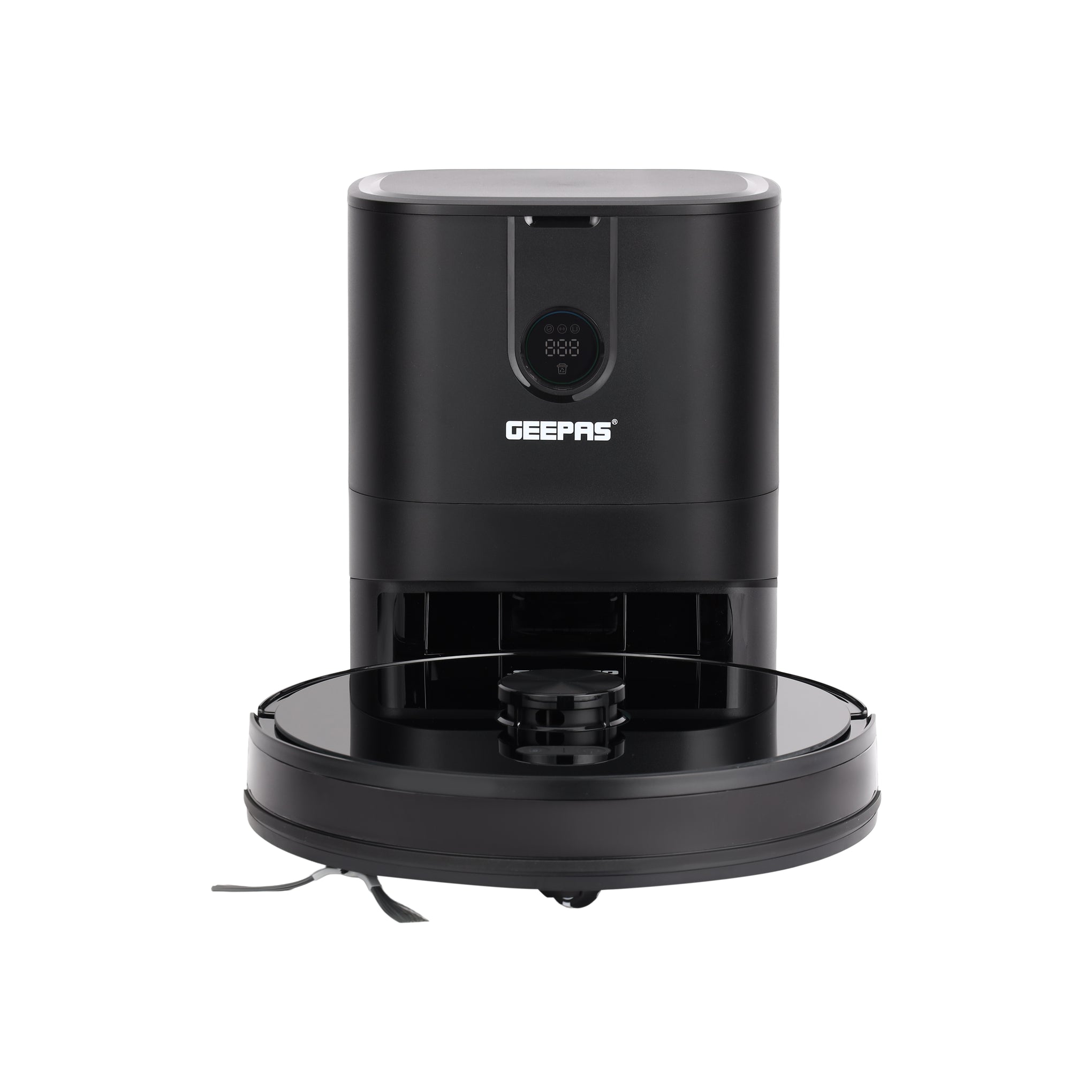 2 In 1 Wet & Dry Robot Vacuum Cleaner | LDS Navigation, TUYA App Control | 4 Cleaning Modes 2600 mAh Battery & Auto Recharge | 4 Anti Drop Sensors, Remote Control, Brushless Motor | GRVC19058 19 W GRVC19058 black