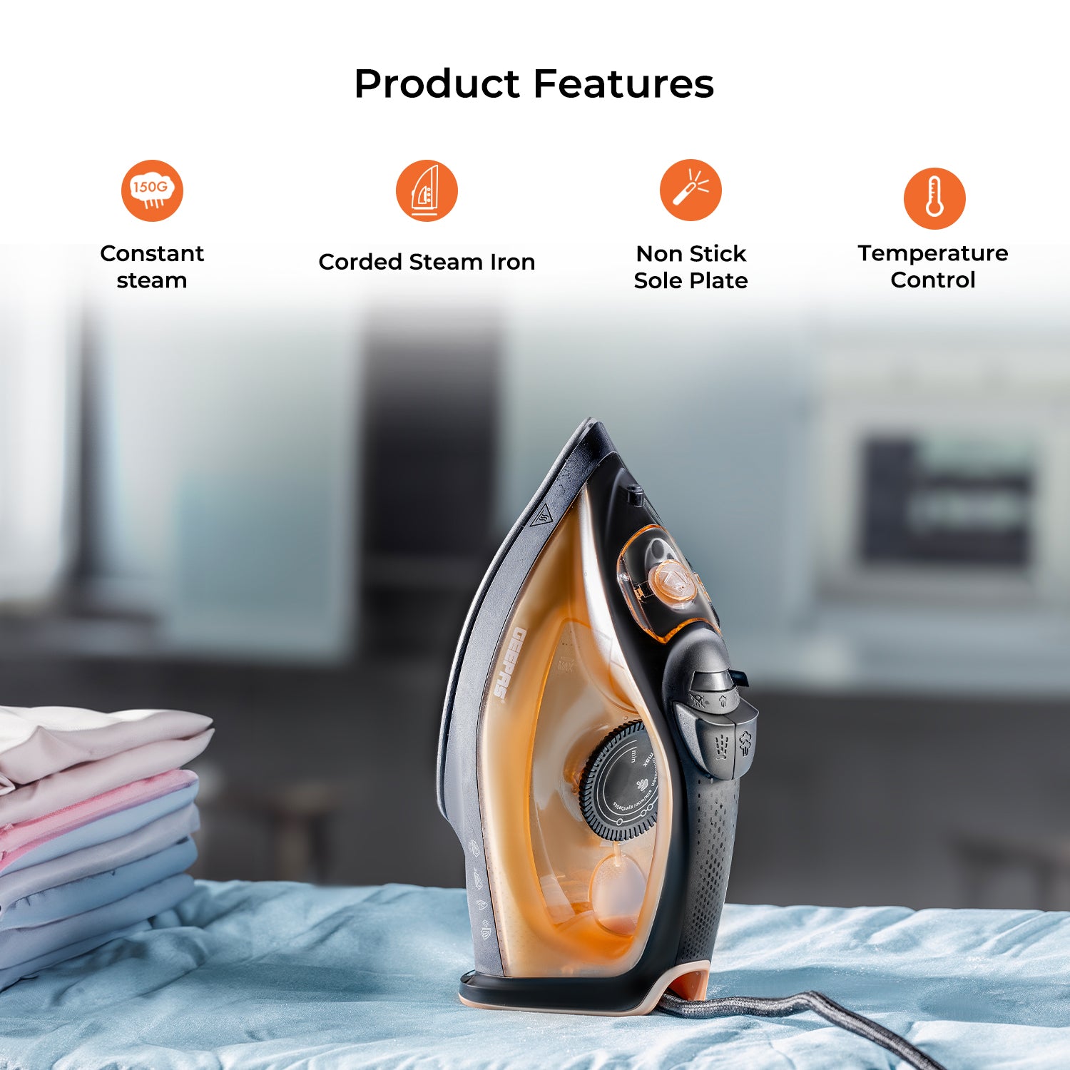 Kitchen & Laundry Combo | Steam Iron & 4-in-1 Food Processor Combo