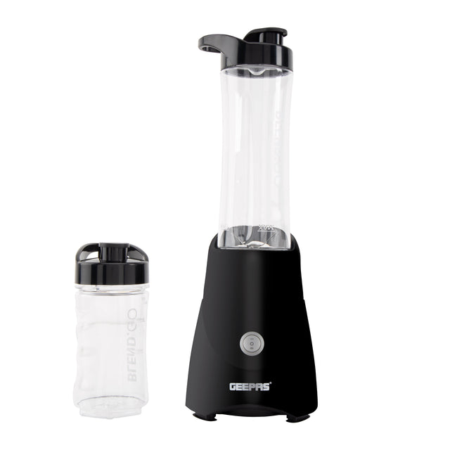 Personal Blender | Stainless Steel Blade - Safety Lock, 570ml & 400ml BPA-Free Tritan Jar, Multi- Safe Protection, Abs Plastic Housing 500 W GSB44075 Black