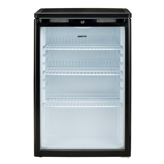 CFC Free Showcase Chiller with Compact Handle and Adjustable Thermostat 165 L 550 W GSC1601BE Black