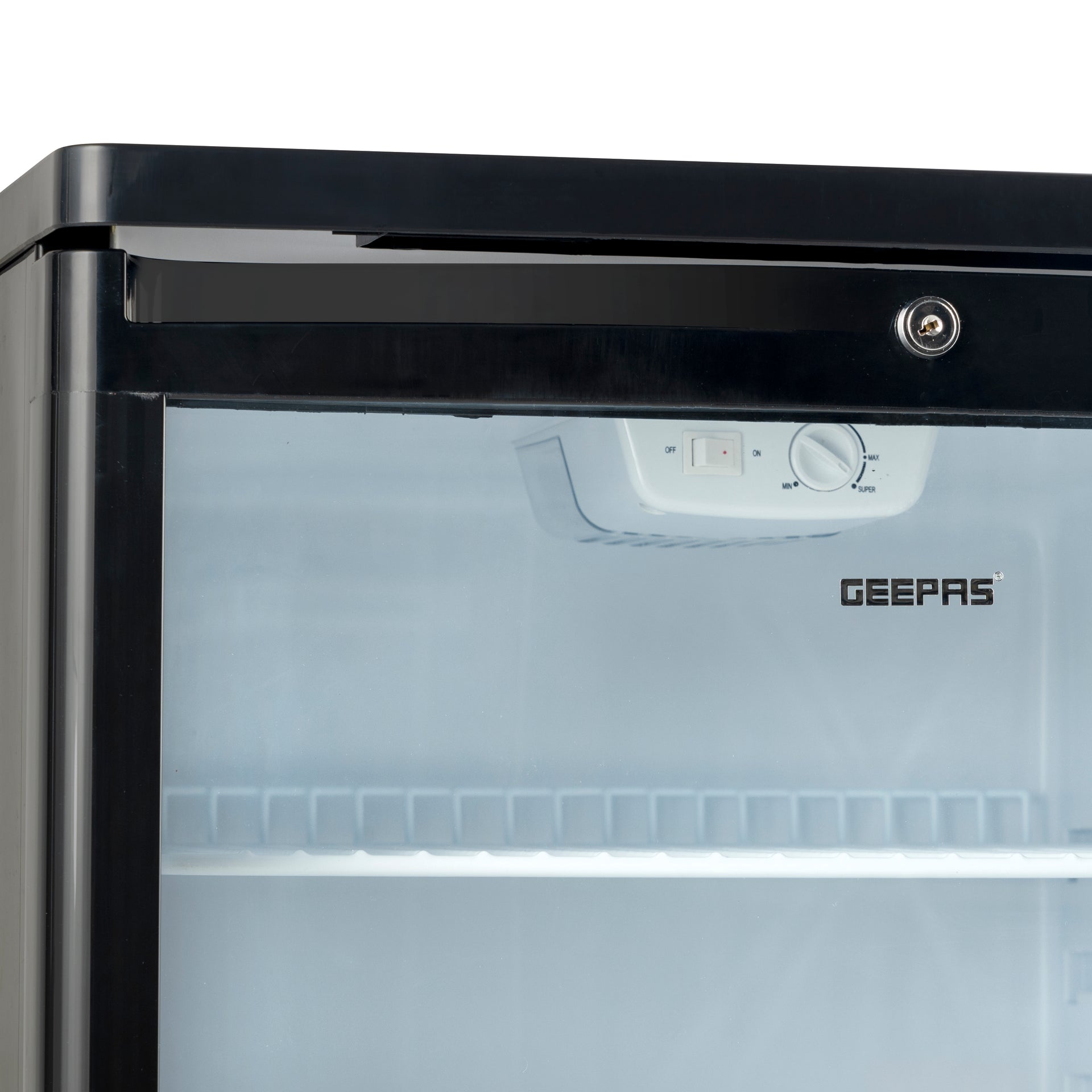 CFC Free Showcase Chiller with Compact Handle and Adjustable Thermostat 165 L 550 W GSC1601BE Black