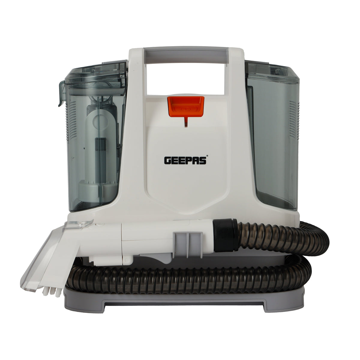 Portable Spot Cleaner-Dual Tank Design, 1.1 L and 0.5L Clean and Dirty Water Tanks/ 2 Cleaning Head Attachments, Lightweight and Compact Design, Perfect for Clean Carpets, Rugs, Upholstery etc 1.1 L 400 W GSC19051 White
