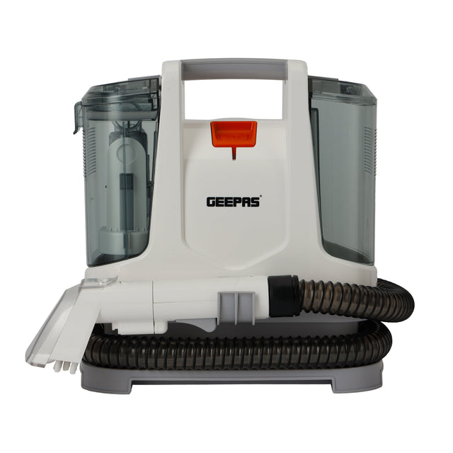 Portable Spot Cleaner-Dual Tank Design, 1.1 L and 0.5L Clean and Dirty Water Tanks/ 2 Cleaning Head Attachments, Lightweight and Compact Design, Perfect for Clean Carpets, Rugs, Upholstery etc 1.1 L 400 W GSC19051 White