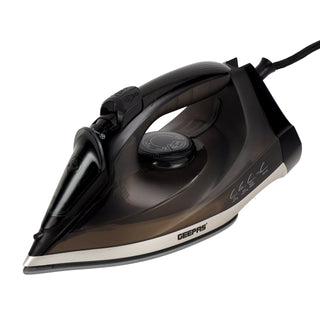Ceramic Steam Iron | Dry and Spray Functions, Press Box with Self-Cleaning Function | Compact and Handy Design with Powerful Shots | Suitable for All Kinds of Fabric | 2 Years Warranty 200 ml 2200 W GSI24016 Black