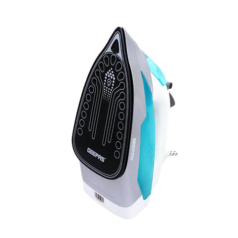 Steam Iron - 2 in 1 Dry & Wet Steam Iron - Adjustable Temperature Control, Ceramic Soleplate - Dry/Steam/Burst of Steam/Vertical Steam Function, Steam Boost | 2 Years Warranty 2200 W GSI7801N Black/White
