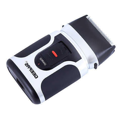 Double-Head Washable Travel Shaver For Men With Ultra-Precise Blade Ergonomic Design, Lightweight, Compact And Portable Design Black/Grey