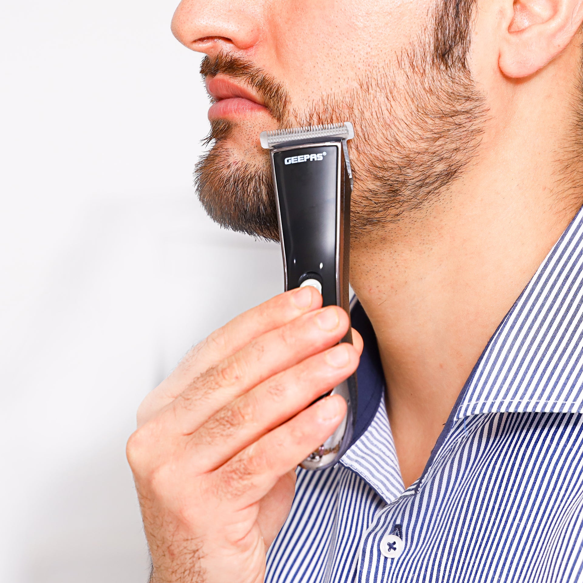 Professional Beard Trimmer for Men with Pro Shield 1.0 Technology – Waterproof Electric Shaver, Dual Turbo Boost & LED Display – High Capacity Battery, 2-Year Warranty – Ideal for Home & Salon Styling (Black) Black