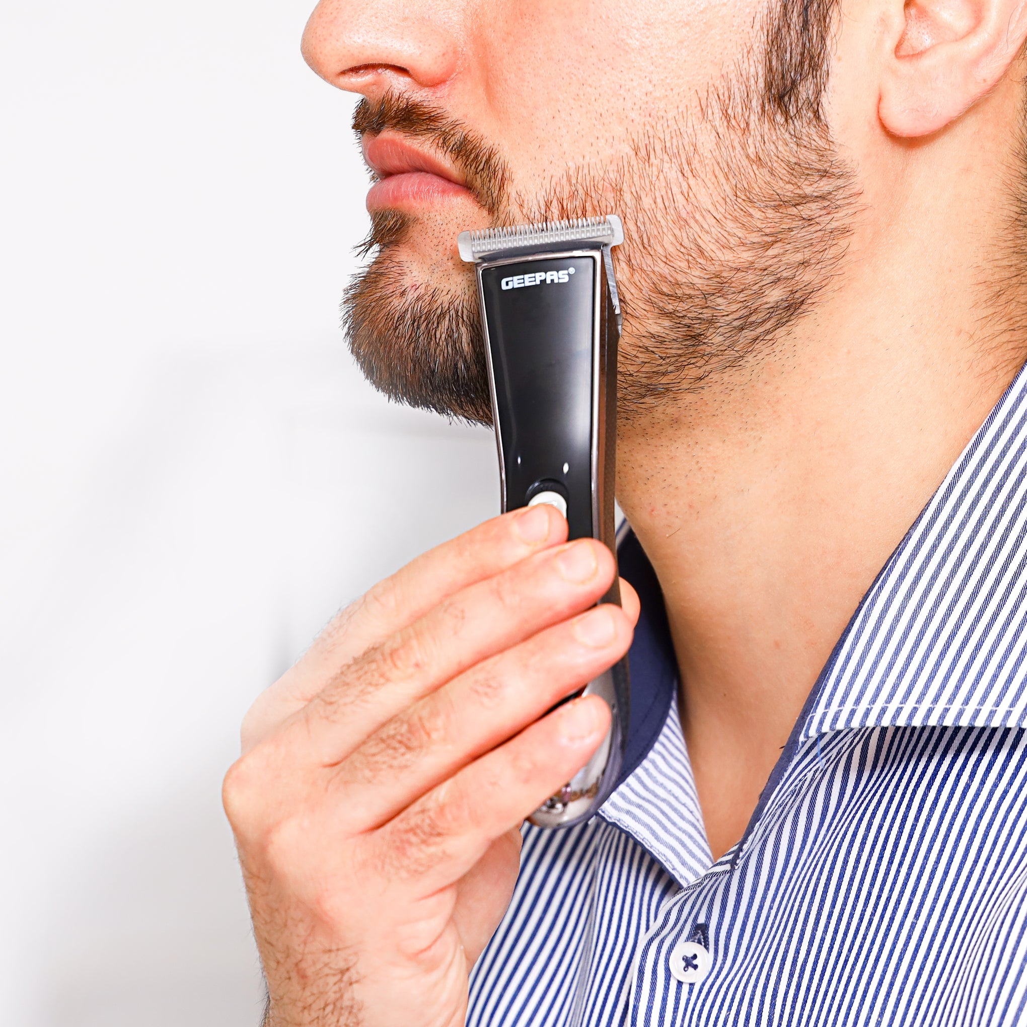 Professional Beard Trimmer for Men with Pro Shield 1.0 Technology – Waterproof Electric Shaver, Dual Turbo Boost & LED Display – High Capacity Battery, 2-Year Warranty – Ideal for Home & Salon Styling (Black) Black