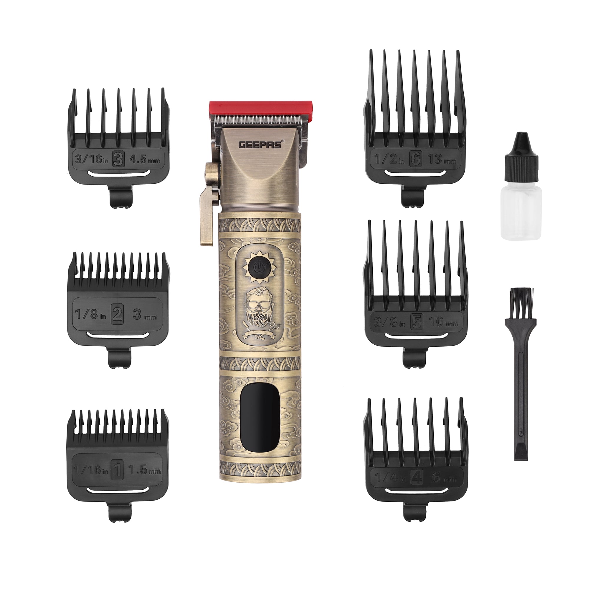 Rechargeable Professional Hair and Beard Clipper GTR56030 , Golden Color