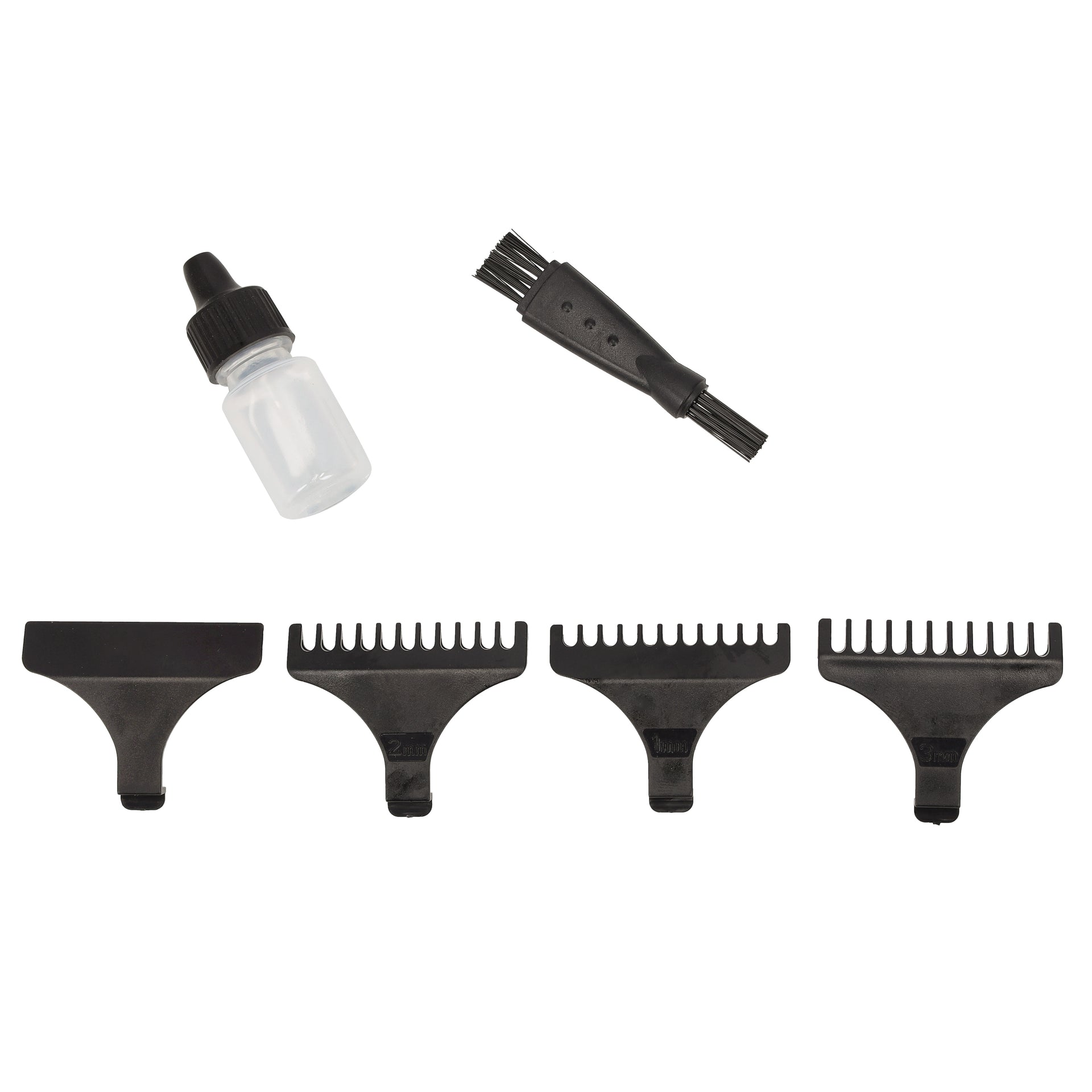 Rechargeable Hair Clipper, LED Display, GTR56044, Li-ion Battery Zero Cutting SS Blade Leather Touch Decorates Fix T-Blade, Male Grooming Set For Body Hair Black