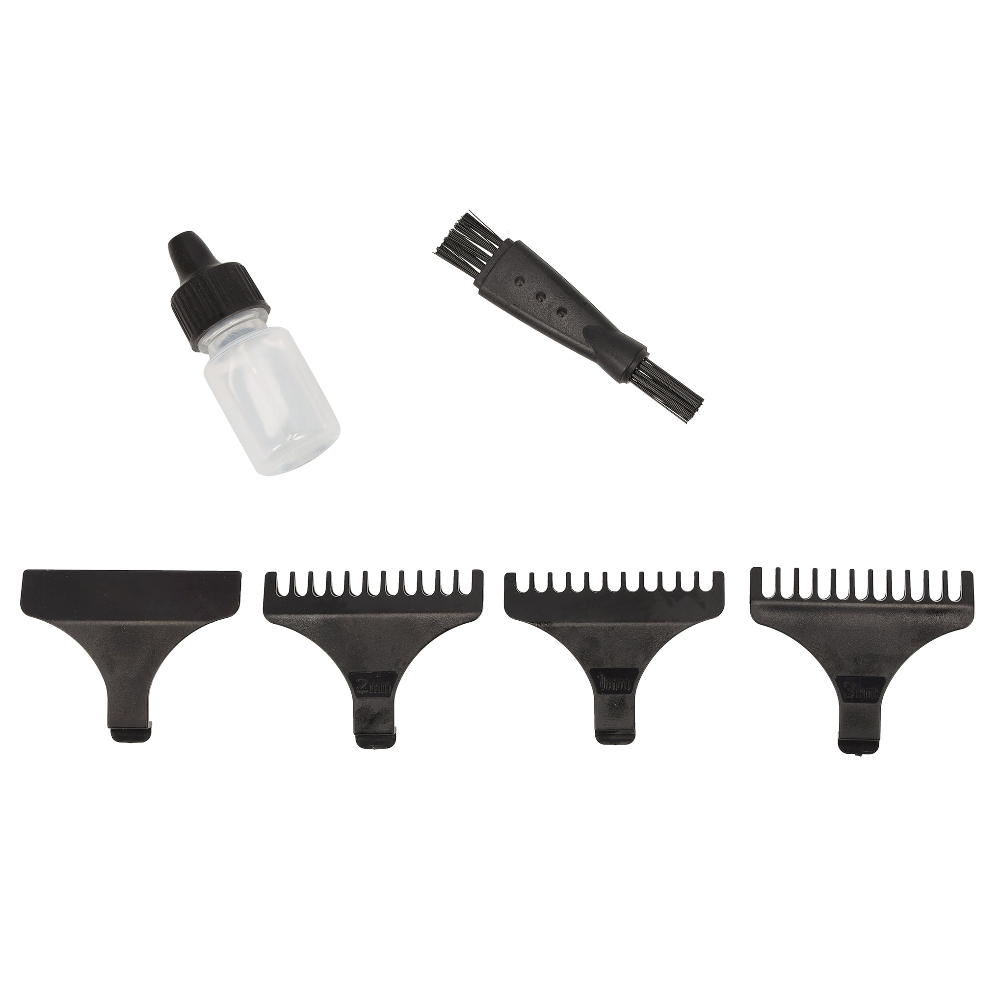 Rechargeable Hair Clipper, LED Display, GTR56044, Li-ion Battery Zero Cutting SS Blade Leather Touch Decorates Fix T-Blade, Male Grooming Set For Body Hair Black