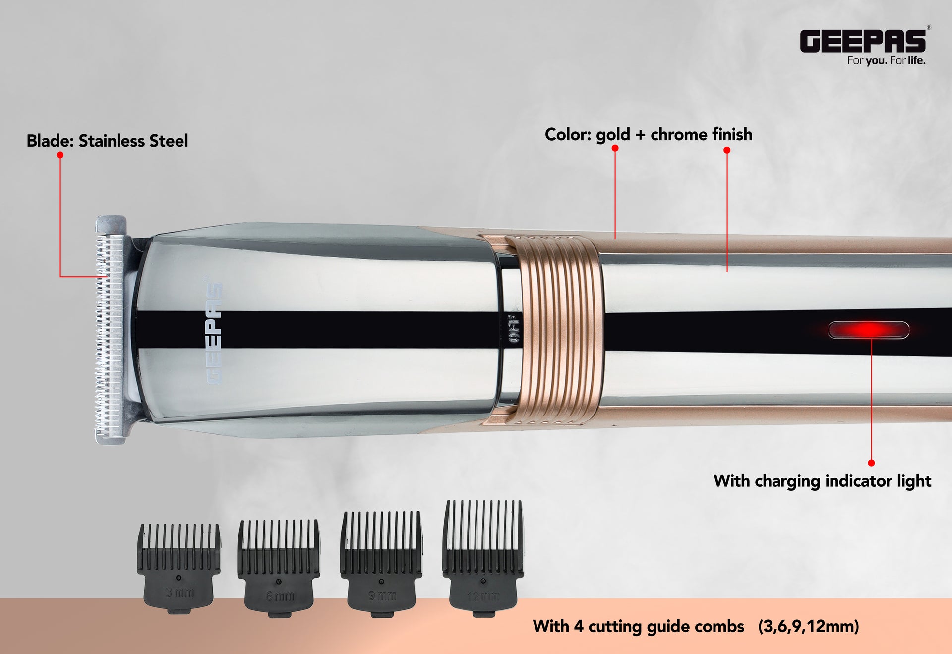 Rechargeable Hair and Bread Trimmer - GTR56047