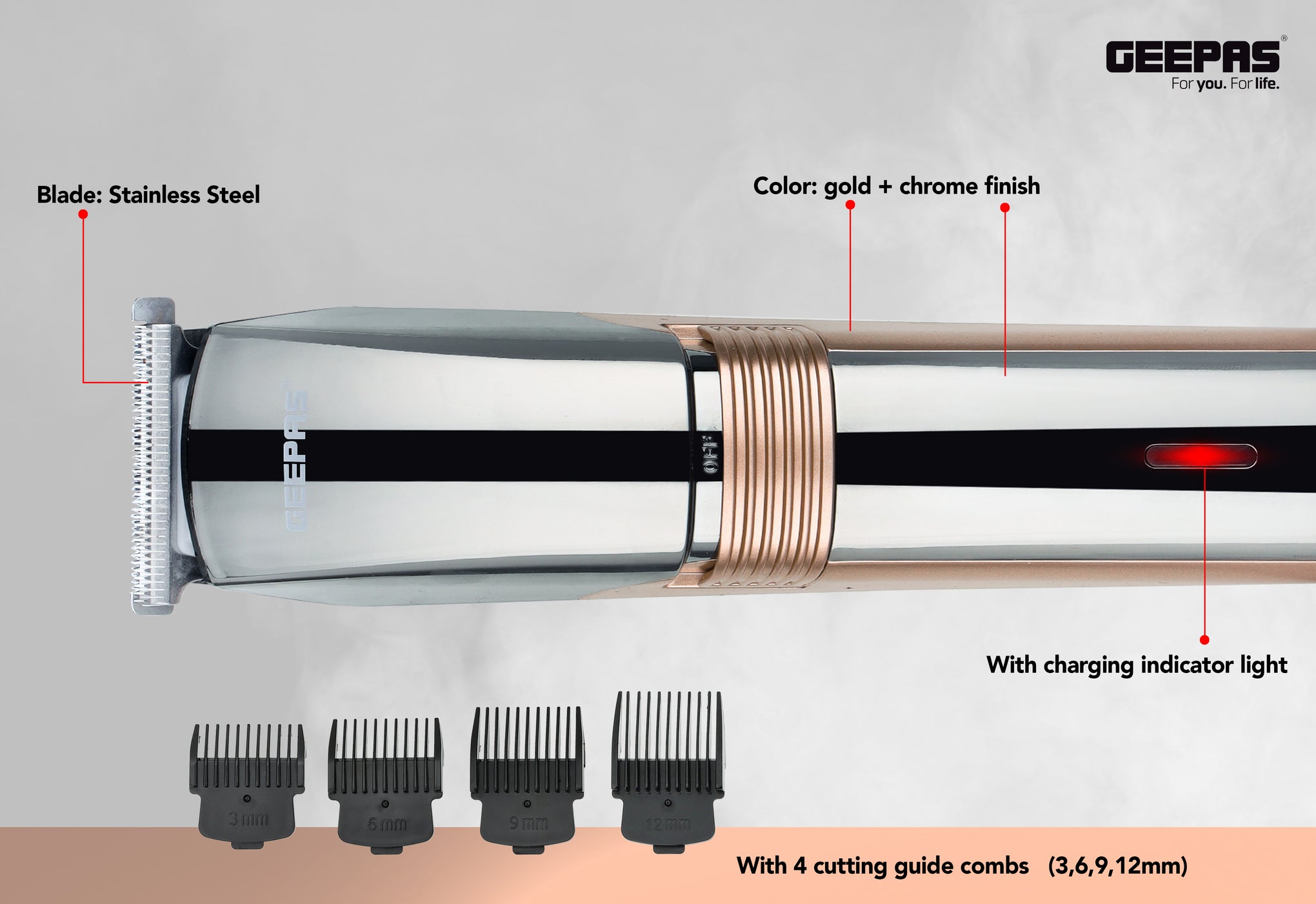 Rechargeable Hair and Bread Trimmer - GTR56047