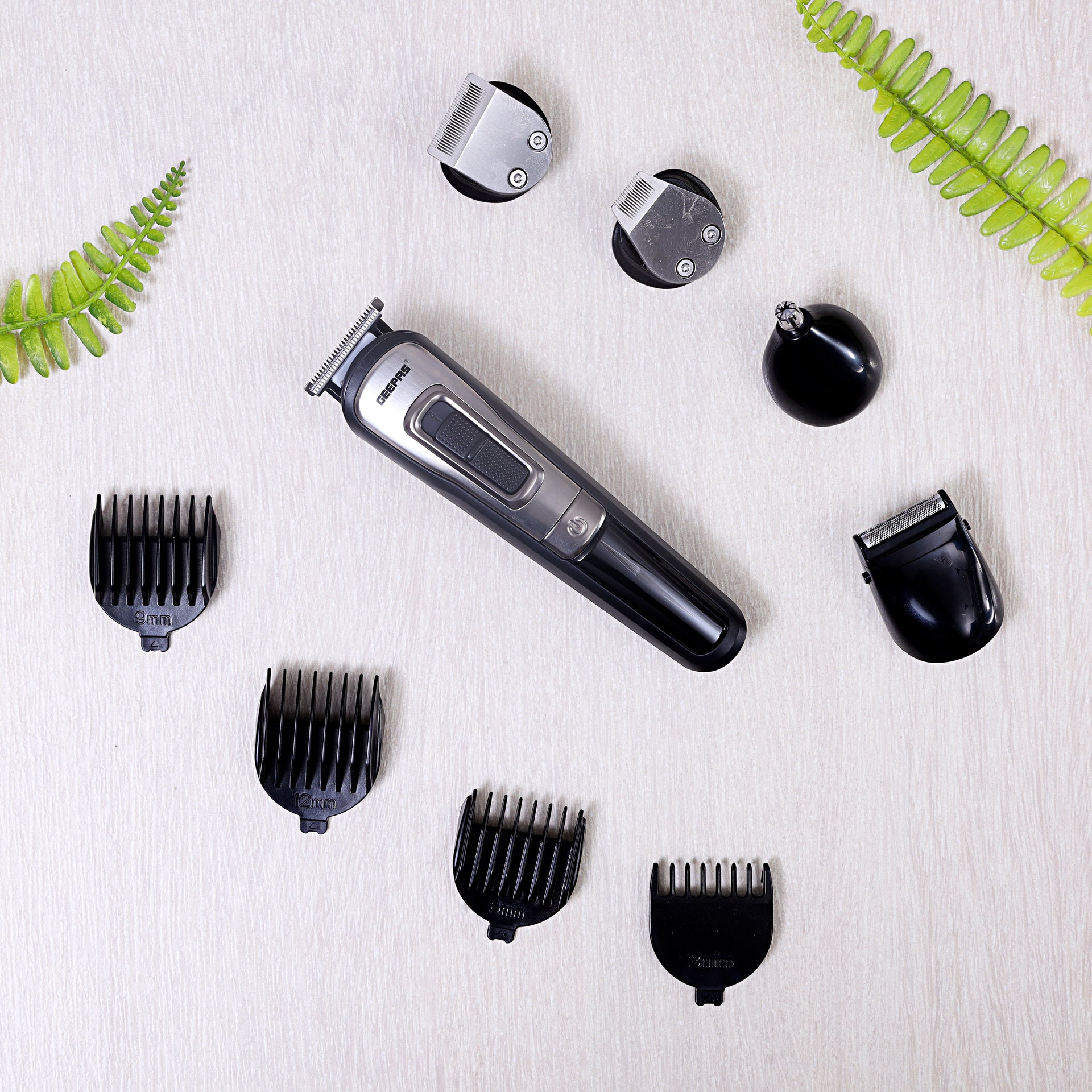Professional 11-in-1 Rechargeable Grooming Set | Hair & Beard Trimmer Kit with Stand