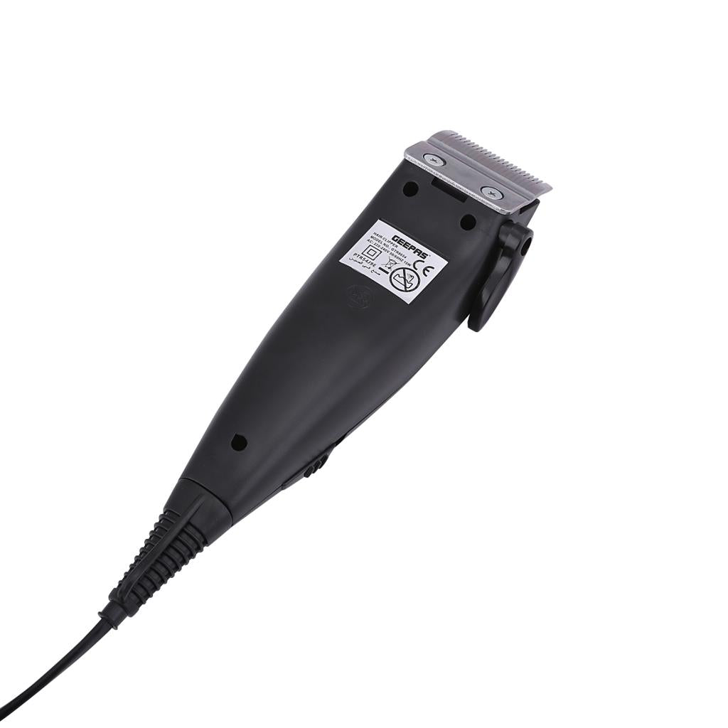 GTR8654 Hair Clipper With Ceramic Blade- Styling Tools, Hair Trimmer Cutting Professional Grooming Clippers With 4 Combs, Brush And Oil For Adult And Kids, 15W Silver/Black