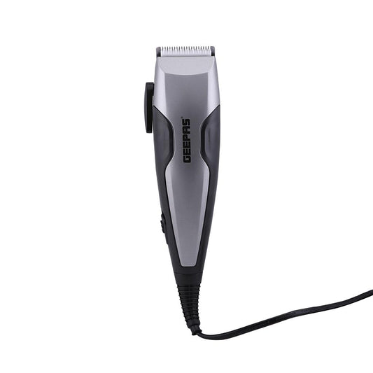 GTR8654 Hair Clipper With Ceramic Blade- Styling Tools, Hair Trimmer Cutting Professional Grooming Clippers With 4 Combs, Brush And Oil For Adult And Kids, 15W Silver/Black