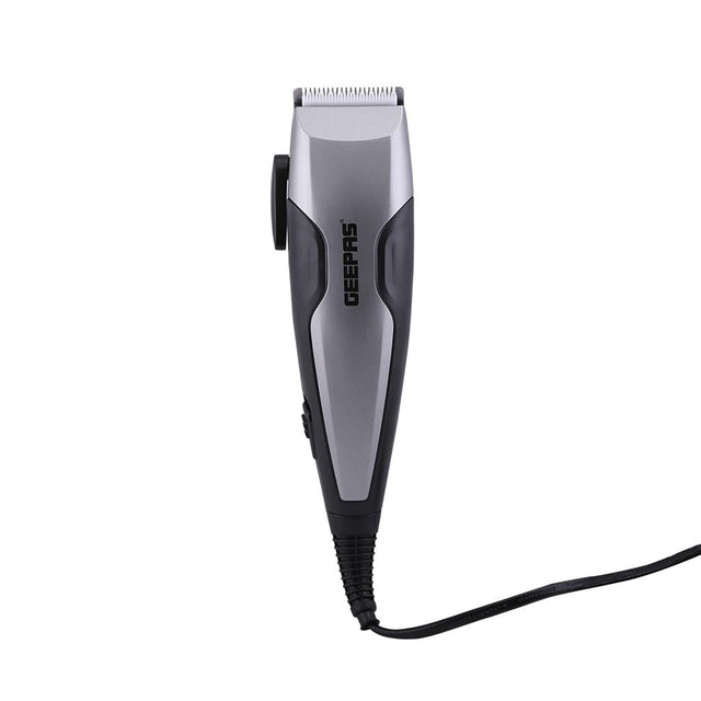 GTR8654 Hair Clipper With Ceramic Blade- Styling Tools, Hair Trimmer Cutting Professional Grooming Clippers With 4 Combs, Brush And Oil For Adult And Kids, 15W Silver/Black