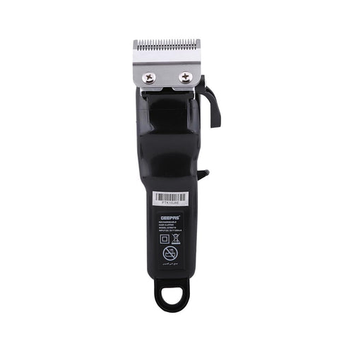 Rechargeable Professional Hair Clipper- GTR8710, Electric Hair And Beard Trimmer With High Capacity Battery Of 2 Hours, Perfect For Inhouse, Professional Styling White/Black