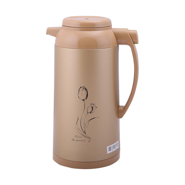 Hot And Cold Vacuum Flask Gold/Brown 1.3Liters