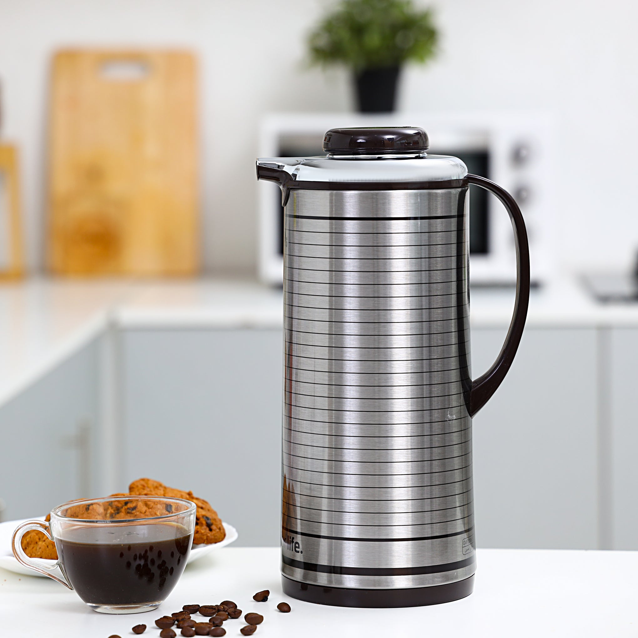 Vacuum Flask Silver/Black