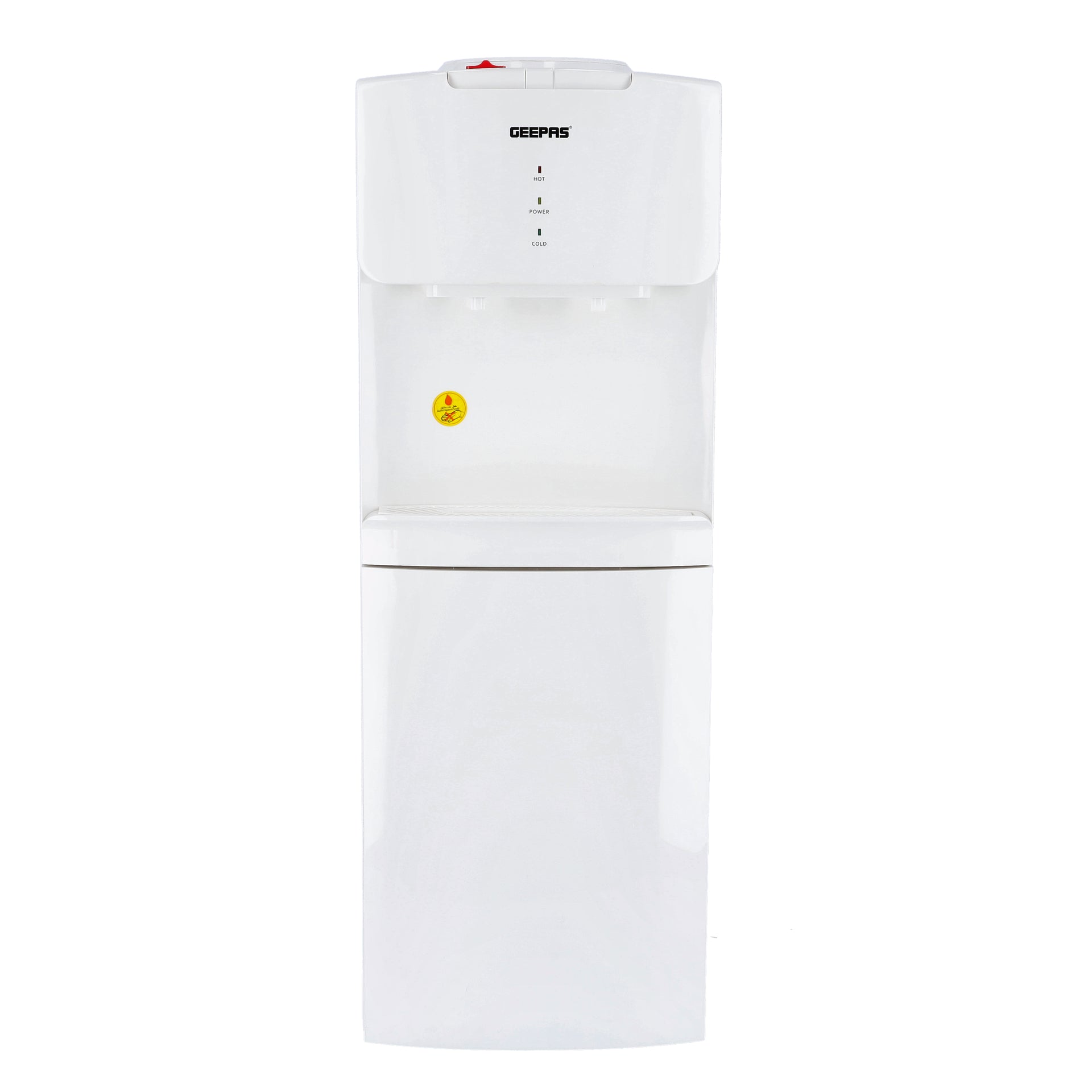 Hot and Cold Top Loded Water Dispenser| Stainless Steel Water Tank with Fast Cooling and 2 Taps, Hot and Cold| Low Noise and Environment Friendly, Perfect for Home, Shopping Malls, and Office GWD17019 white