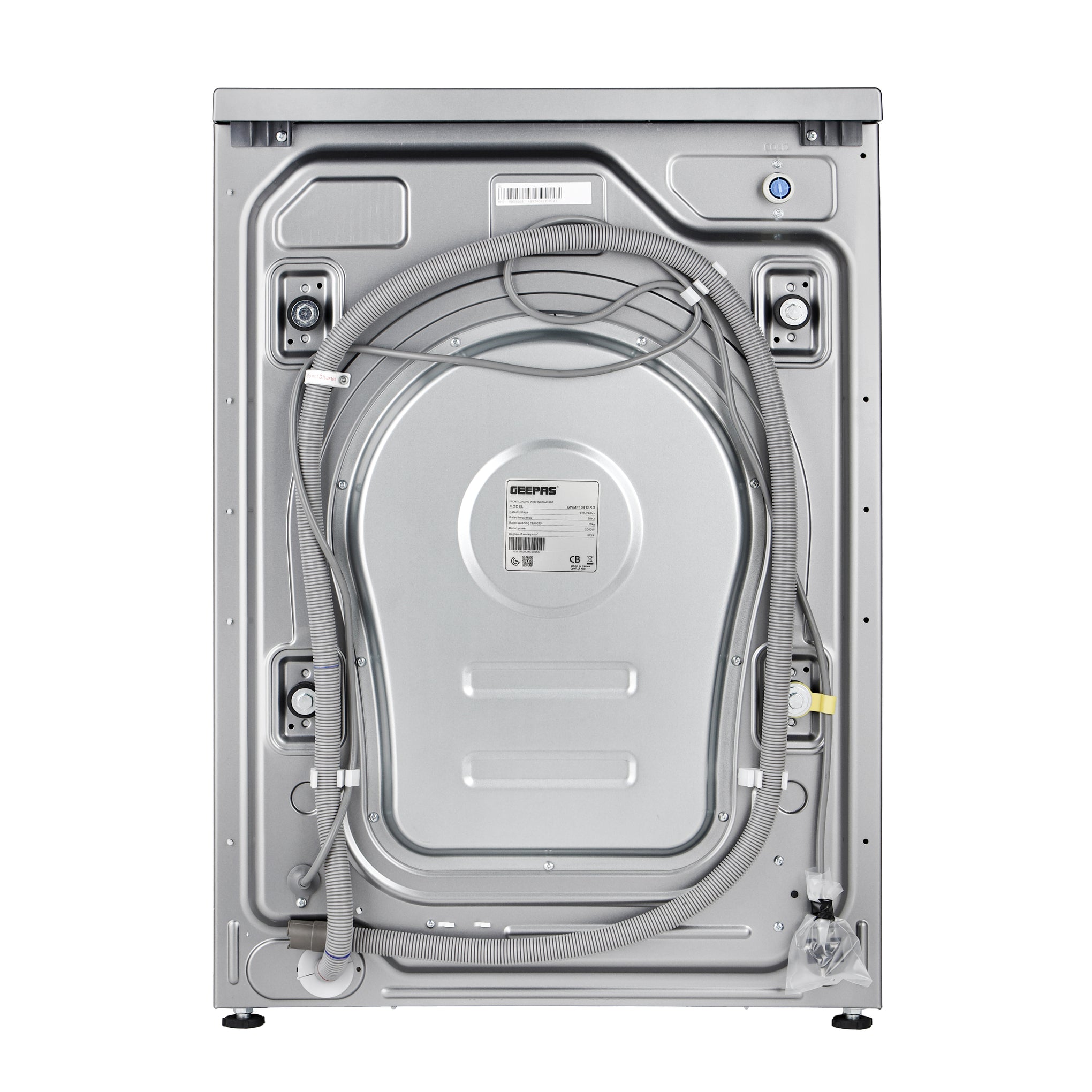 10 Kg Front Load Washing Machine with Digital Display, BLDC Motor, and Steam Clean Technology - Metallic Grey GWMF1041SRG Metalic Grey