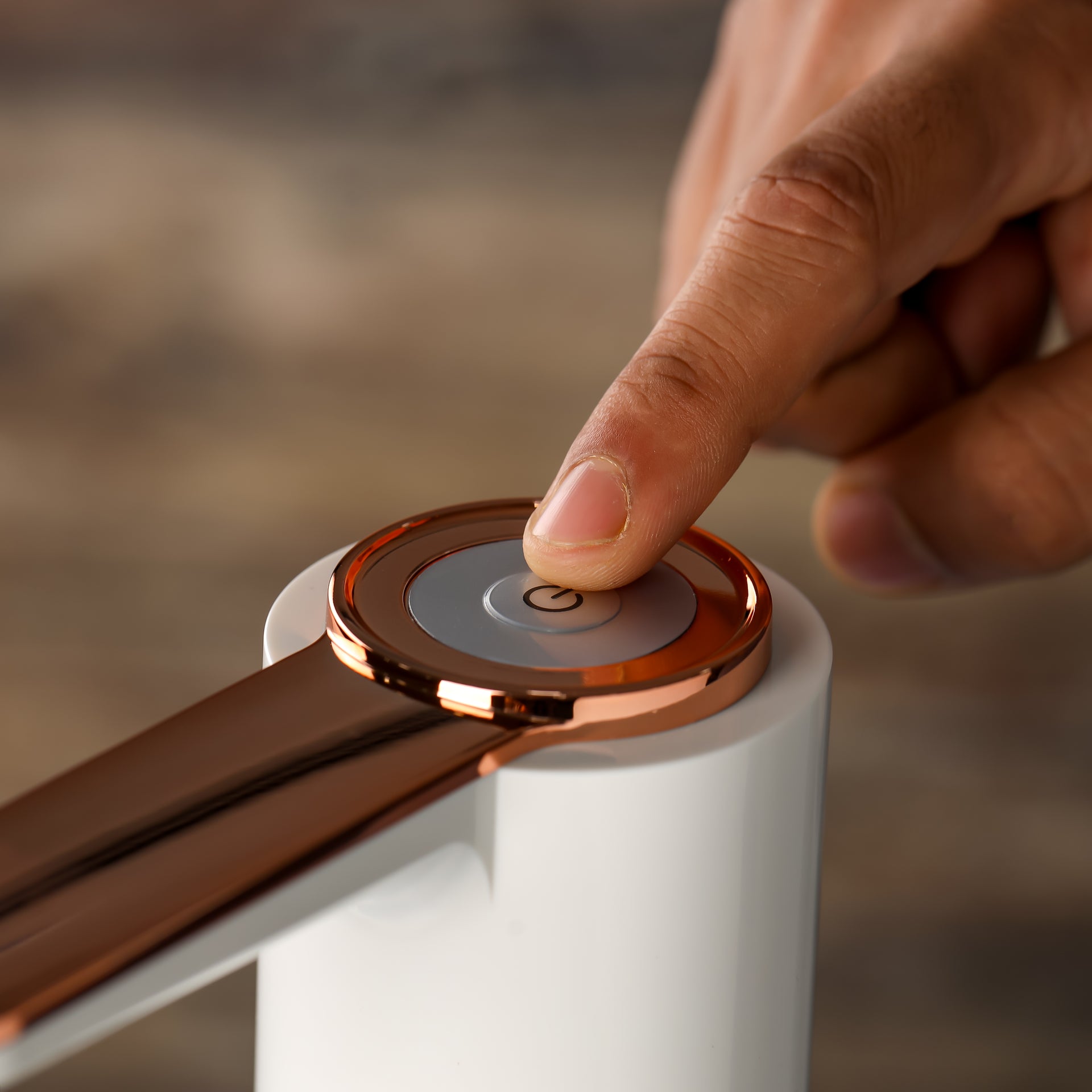 Rechargeable Water Pump For Water Gallon, Portable And Light-Weight With Easy One Touch Mechanism And USB Charging, Can Be Used At Home And Office White/Rose Gold