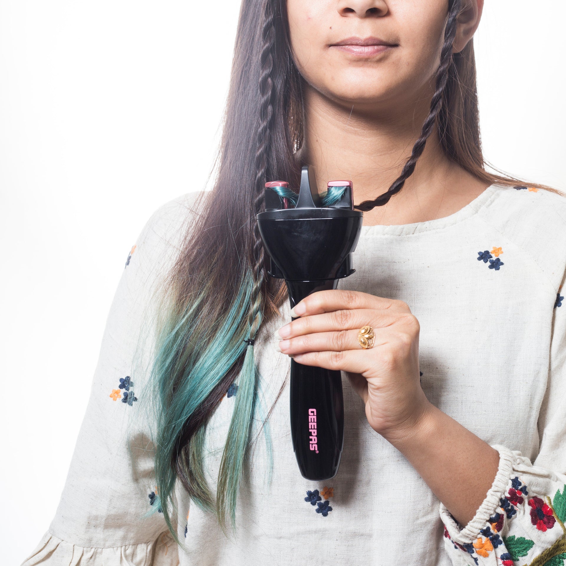 Hair Braiding Tool Black/Pink