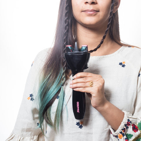 Hair Braiding Tool Black/Pink