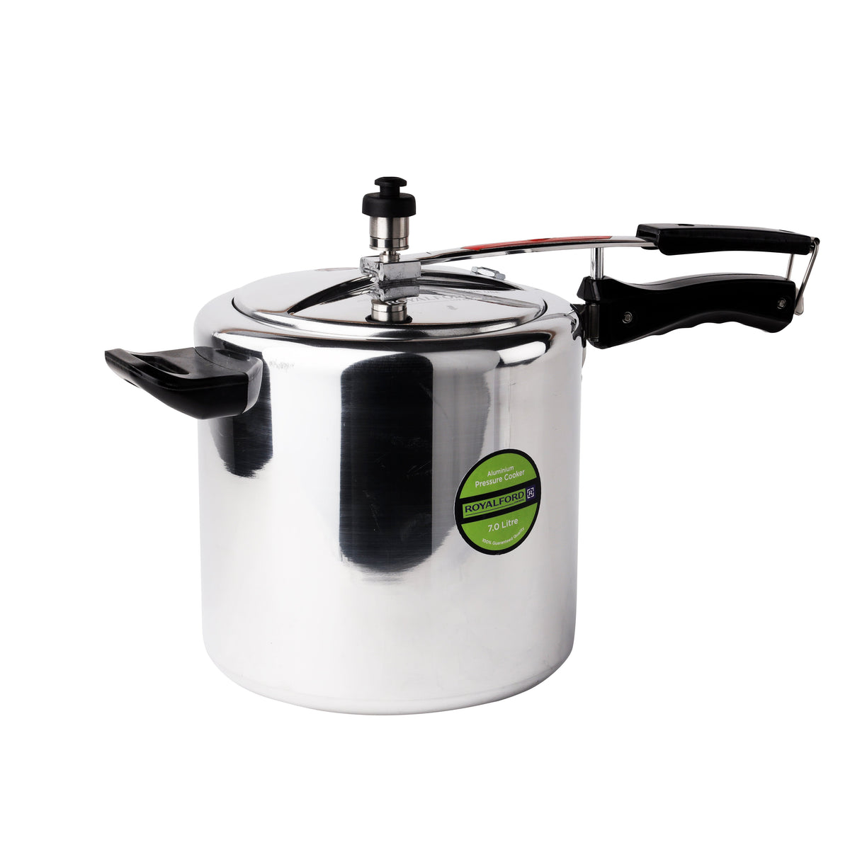 Aluminum Pressure Cooker Silver 7Liters