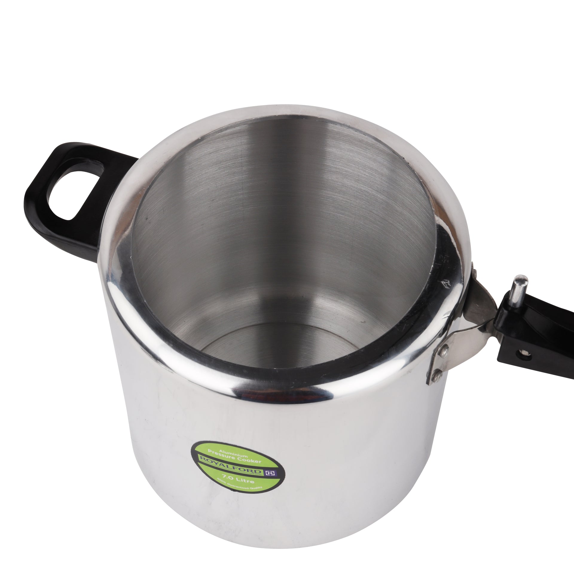 Aluminum Pressure Cooker Silver 7Liters
