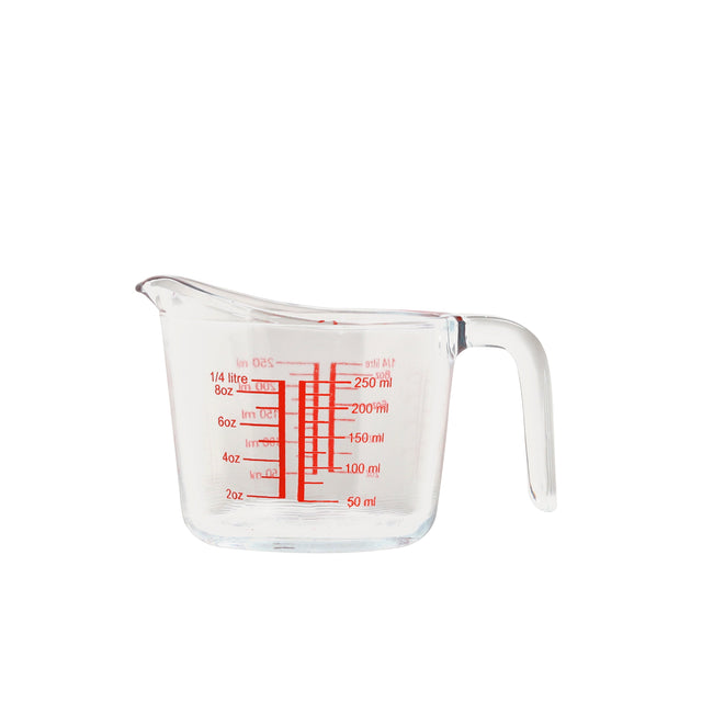 Borosilicate Glass Measuring Jug with Scale Clear 250ml