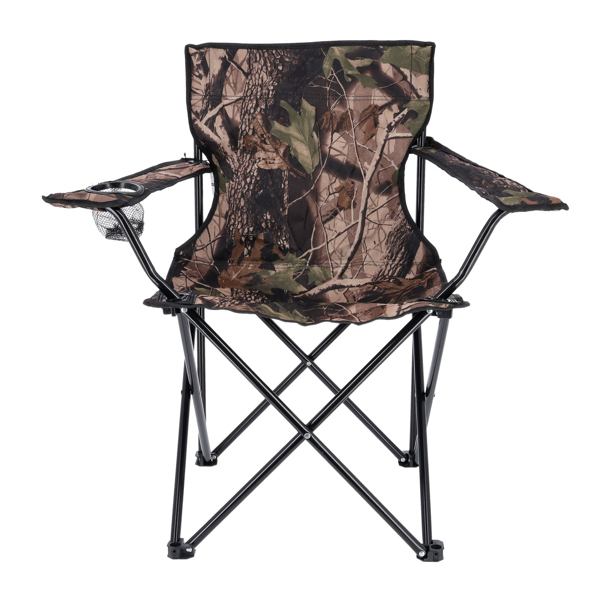 Royalford Camping Chair , Foldable ,Chair with Cup Holder , Lightweight Campsite Portable Chair with Travel Carry Bag ,Perfect for Camping, Garden ,Caravan Trips, Fishing, Beach