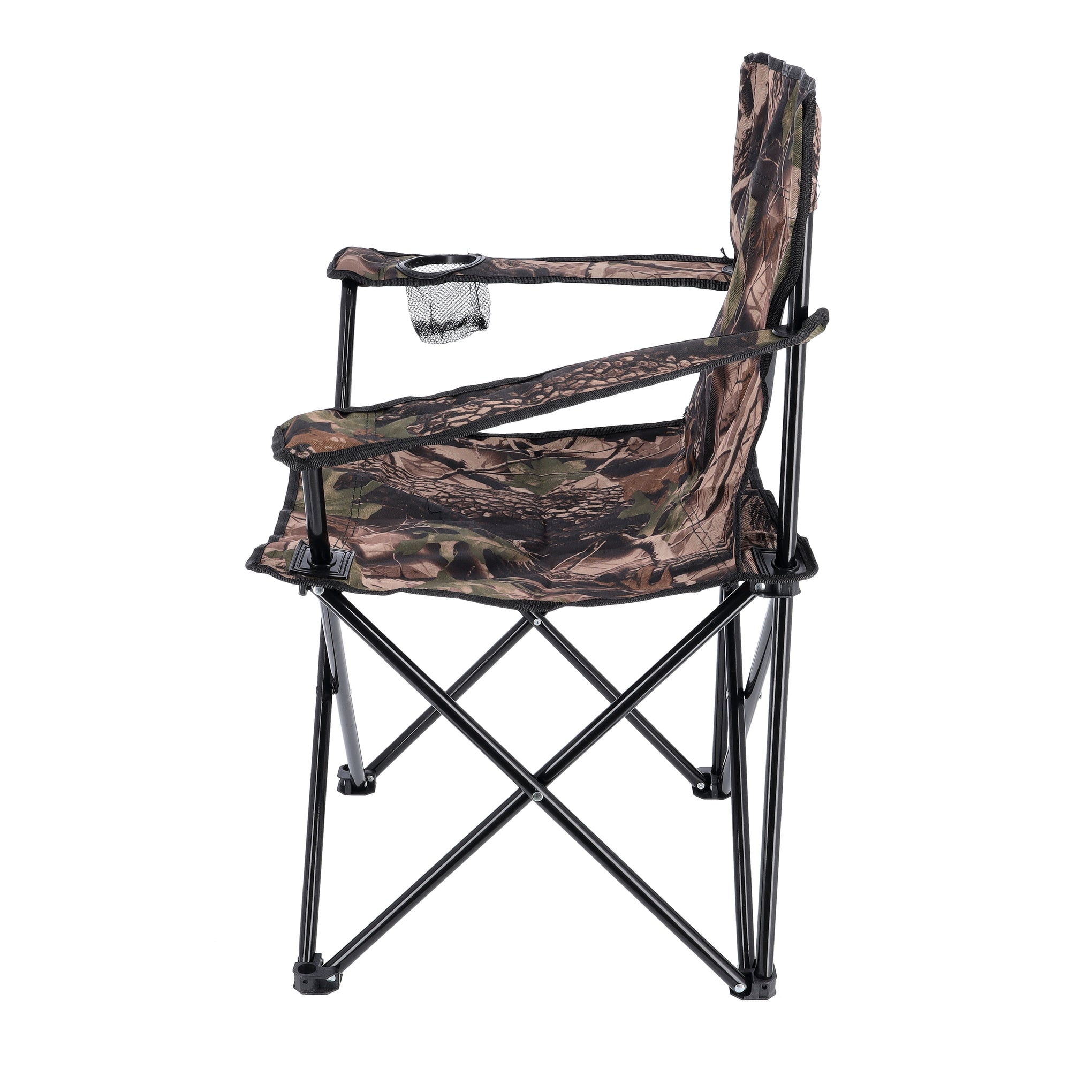 Royalford Camping Chair , Foldable ,Chair with Cup Holder , Lightweight Campsite Portable Chair with Travel Carry Bag ,Perfect for Camping, Garden ,Caravan Trips, Fishing, Beach