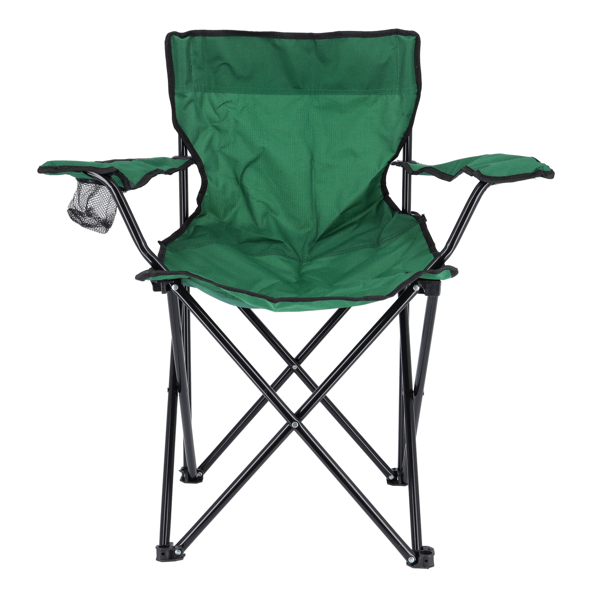 Folding Camping Chair, Water-Proof & Stain Resistant, Foldable Campsite Portable Chair with Cup Holder | Perfect for Camping, Festivals, Garden, Caravan Trips, Fishing, Beach