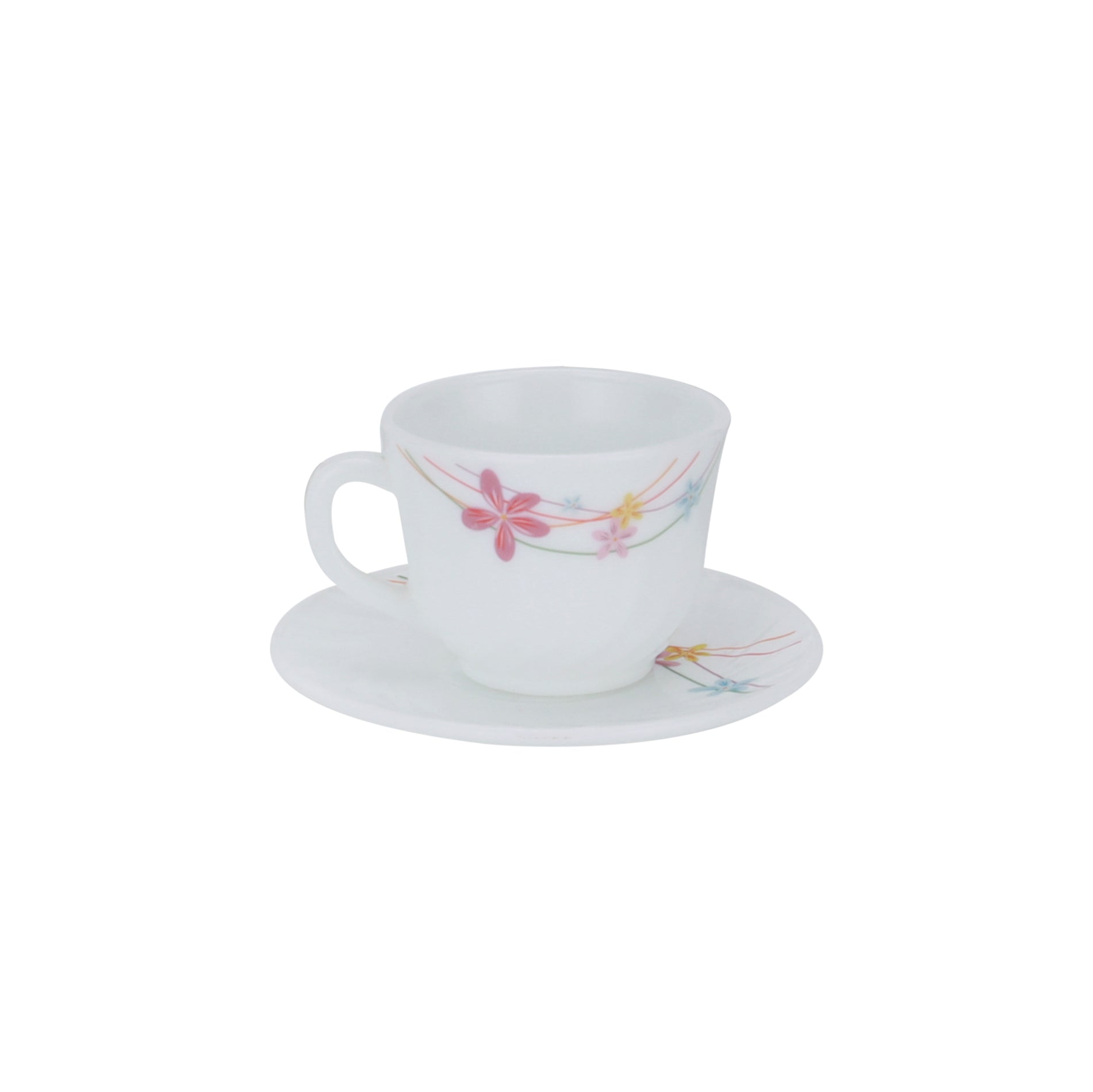 50 Piece Opalware Dinner Set Assorted Design Light Weight Service For 6 White 10.33kg