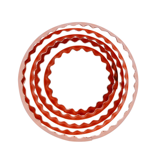 5-Piece Round Shaped Cookie Cutter Set Pink